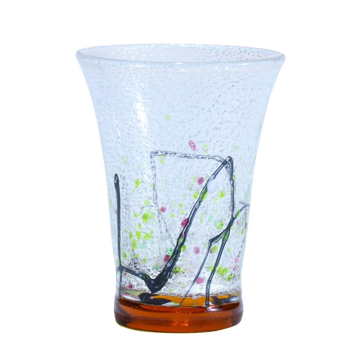 銀彩ショットグラス「光琳」彩 アンバー | グラスアート黒木 | 公式