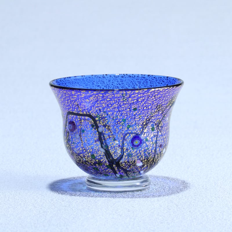 ぐい吞み 「光琳 雅」 コバルトブルー | グラスアート黒木 | 公式