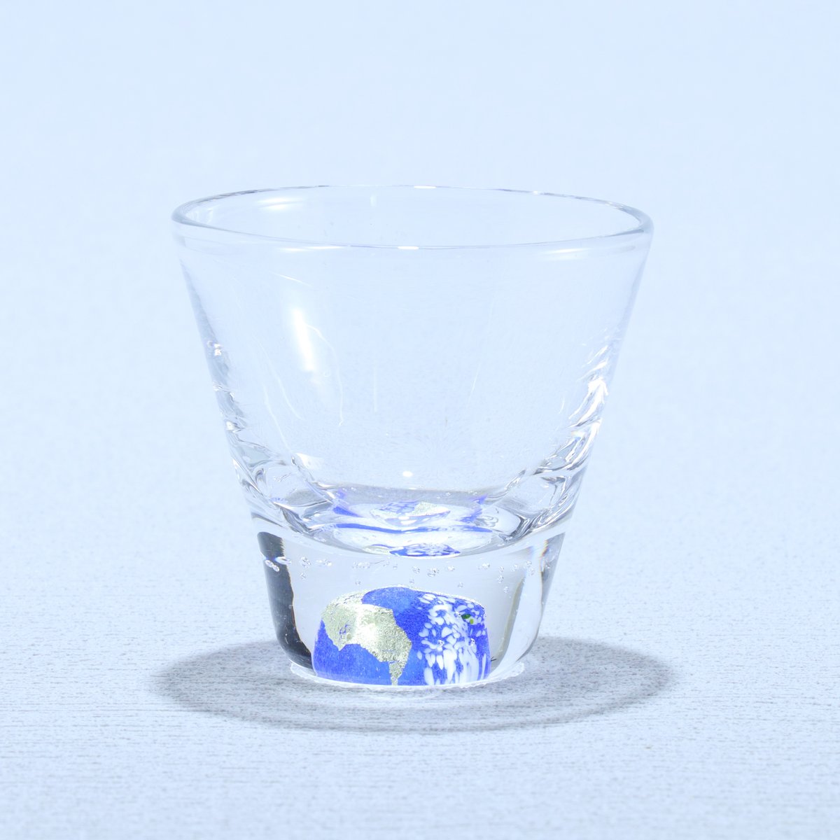 ぐい吞みペア「和」 コバルトブルー/ピンク | グラスアート黒木