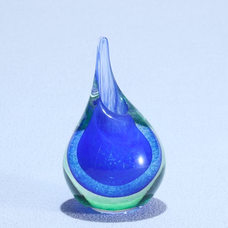 一輪挿し「雨雫」 ブルー