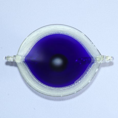 花器「オーシャン 木の葉」 コバルトブルー