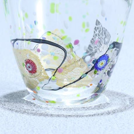 ぐい吞み　金・プラチナ彩「光琳」