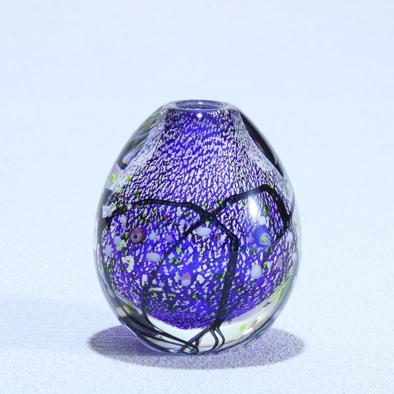 一輪挿し「光琳 爽」 コバルトブルー | グラスアート黒木 | 公式