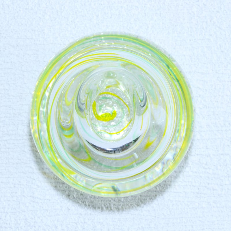 一輪挿し「雨雫」 イエロー/グリーン | グラスアート黒木 | 公式