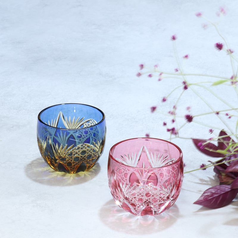 ぐい呑「綾切子」ペア | グラスアート黒木 | 公式オンラインストア