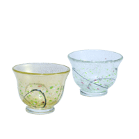 ぐい吞みペア 金彩/銀彩「光琳」