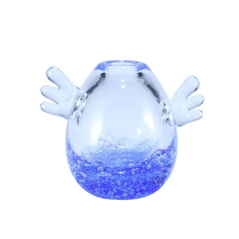 一輪挿し「天使の卵」渚大 コバルトブルー | グラスアート黒木 | 公式