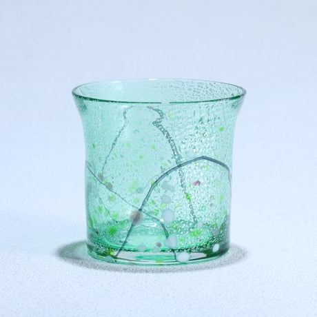 ロックグラス「光琳」 グリーン