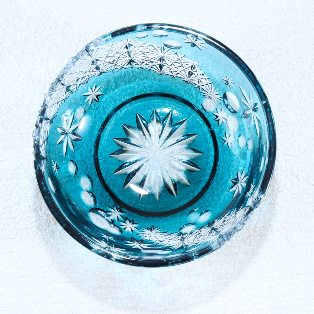 千代口「綾切子」トルコグリーン | グラスアート黒木 | 公式オンライン