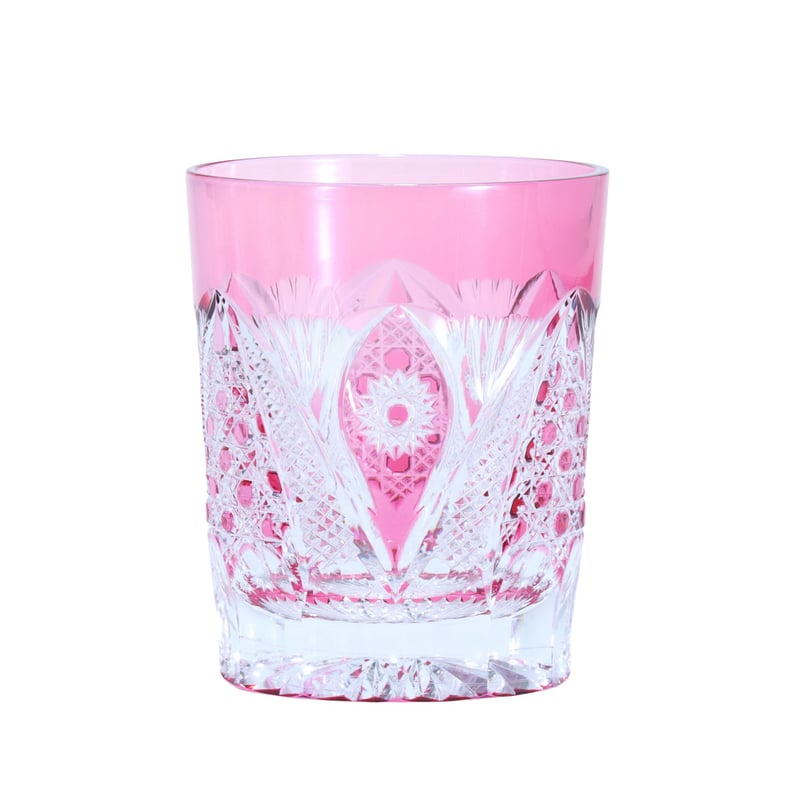 オールドファッション「綾切子」 金赤 | グラスアート黒木 | 公式