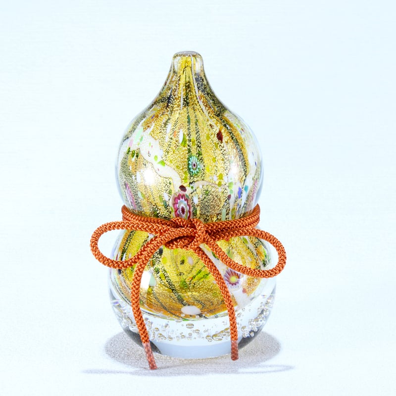 置物 金彩象嵌「光琳」瓢箪 | グラスアート黒木 | 公式オンラインストア 置物 金彩象嵌「光琳」瓢箪 | グラスアート黒木 | 公式オンラインストア