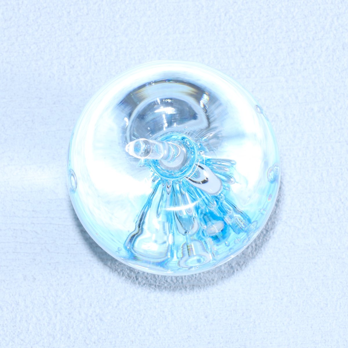 オブジェ「りんご 渚」 オーシャンブルー | グラスアート黒木 | 公式