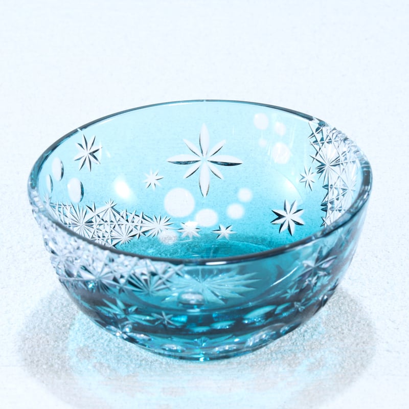 千代口「綾切子」トルコグリーン | グラスアート黒木 | 公式オンライン