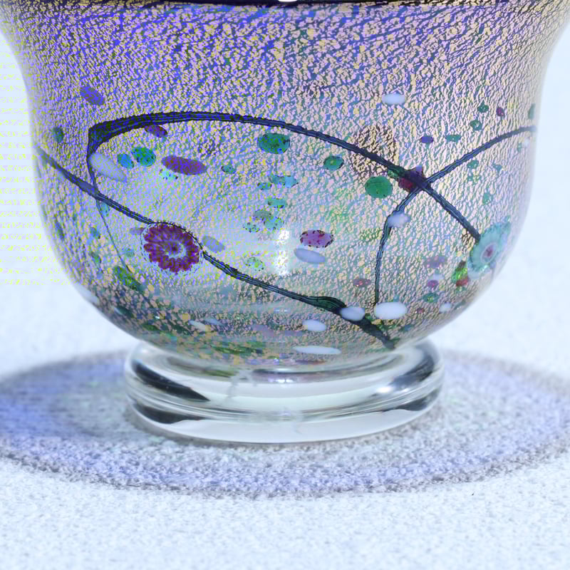 酒器セット 金彩象嵌「光琳 雅」 コバルトブルー | グラスアート黒木