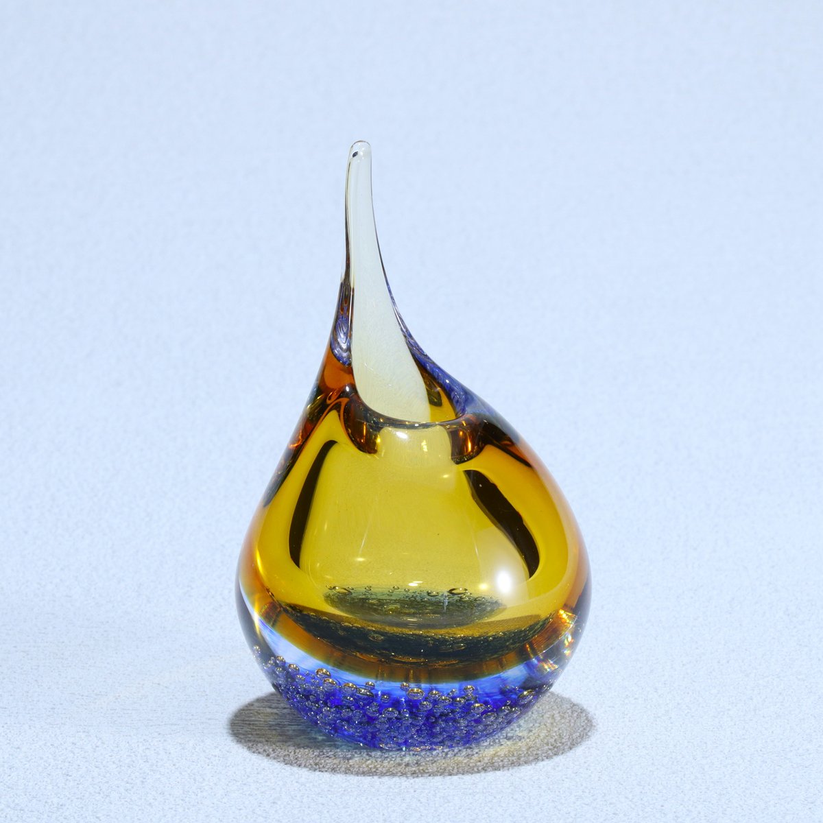 一輪挿し「雨雫」 アンバー/ブルー | グラスアート黒木 | 公式