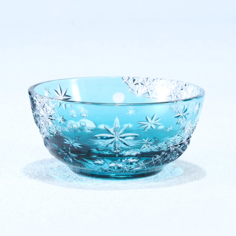 千代口「綾切子」トルコグリーン | グラスアート黒木 | 公式オンライン