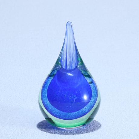 一輪挿し「雨雫」 ブルー