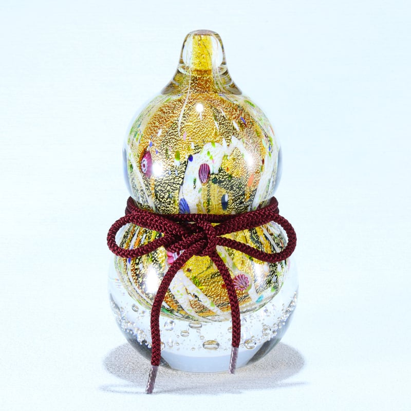 光琳玉 置物 金彩象嵌「光琳」瓢箪 | グラスアート黒木 | 公式オンラインストア