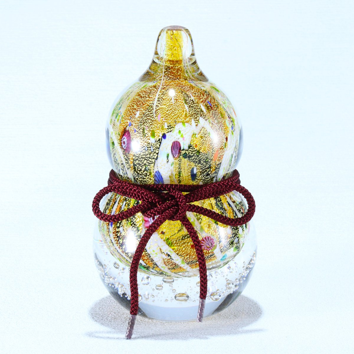 置物 金彩象嵌「光琳」瓢箪 | グラスアート黒木 | 公式オンラインストア