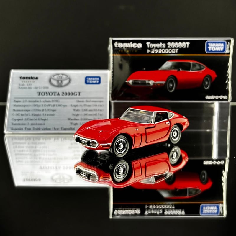 mini 展示用車両解説プレート トミカプレミアム トヨタ 2000 GT mini 展示用車両解説プレート トミカプレミアム トヨタ 2000 GT