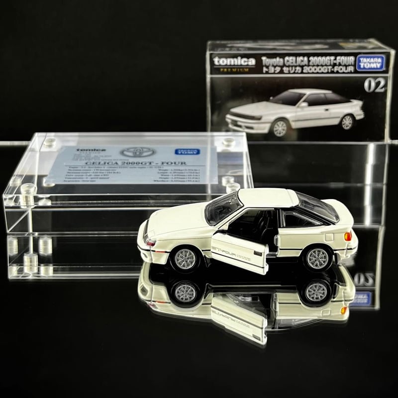 展示用車両解説プレート トミカプレミアム No.02 トヨタ セリカ
