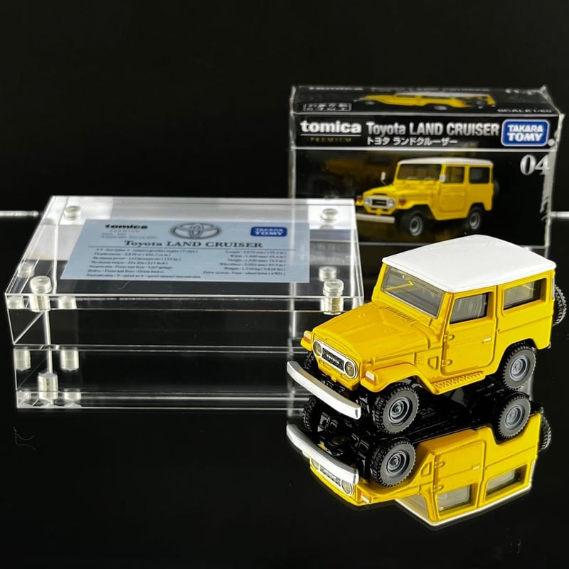 トミカ 確認用 ミニ展示用車両解説プレート トミカプレミアム No.04 トヨタ