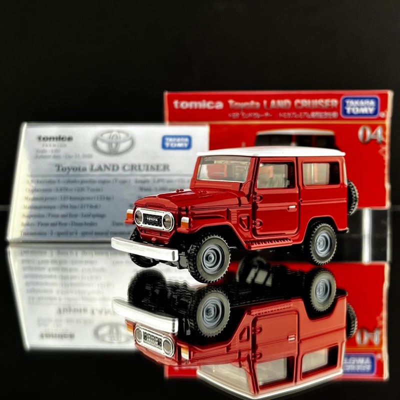 ミニ展示用車両解説プレート トミカプレミアム No.04 トヨタ