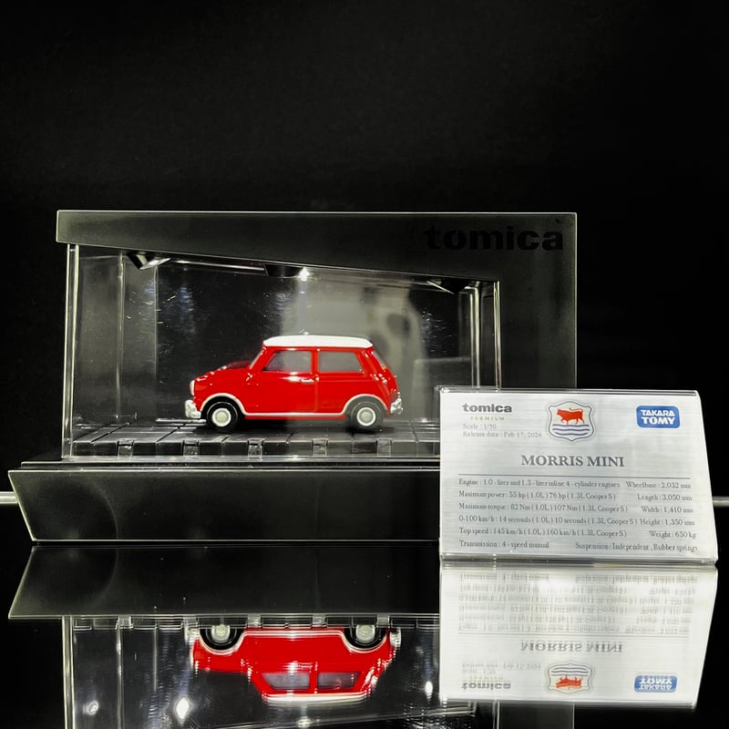 mini 展示用車両解説プレート tomica Premium モーリス ミニ 用