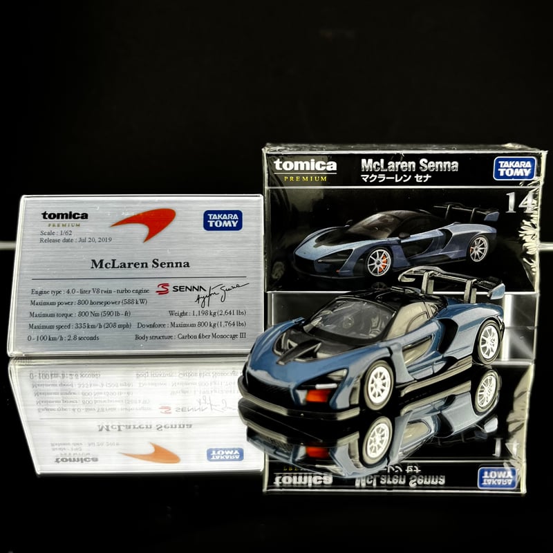 mini 車両解説プレート tomica Premium マクラーレン セナ 用