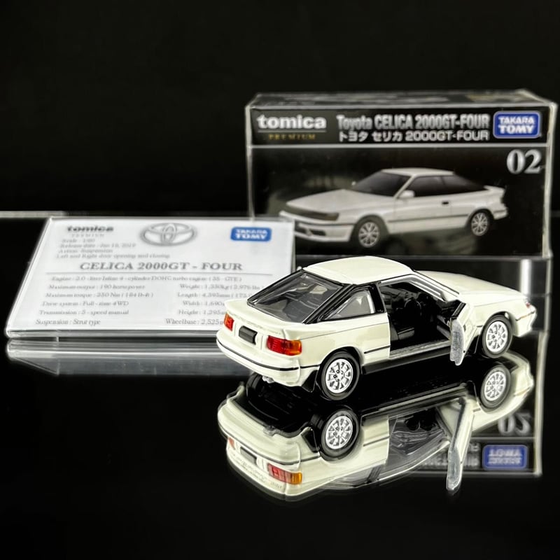 ミニ展示用車両解説プレート トミカプレミアム No.02 トヨタ