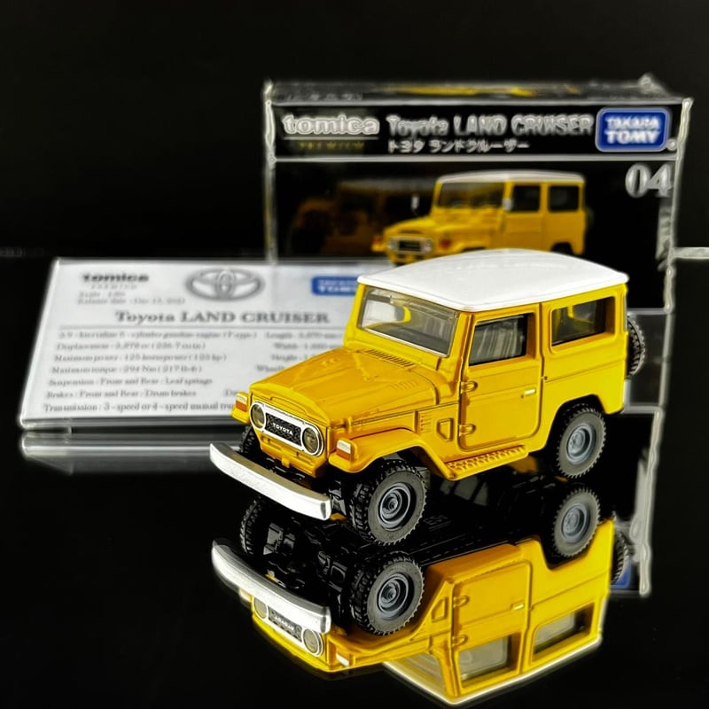 ミニ展示用車両解説プレート トミカプレミアム No.04 トヨタ