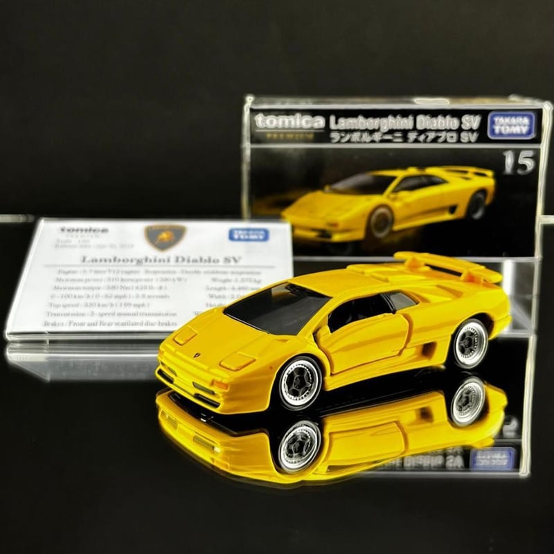 ミニ展示用車両解説プレート トミカプレミアム ランボルギーニ