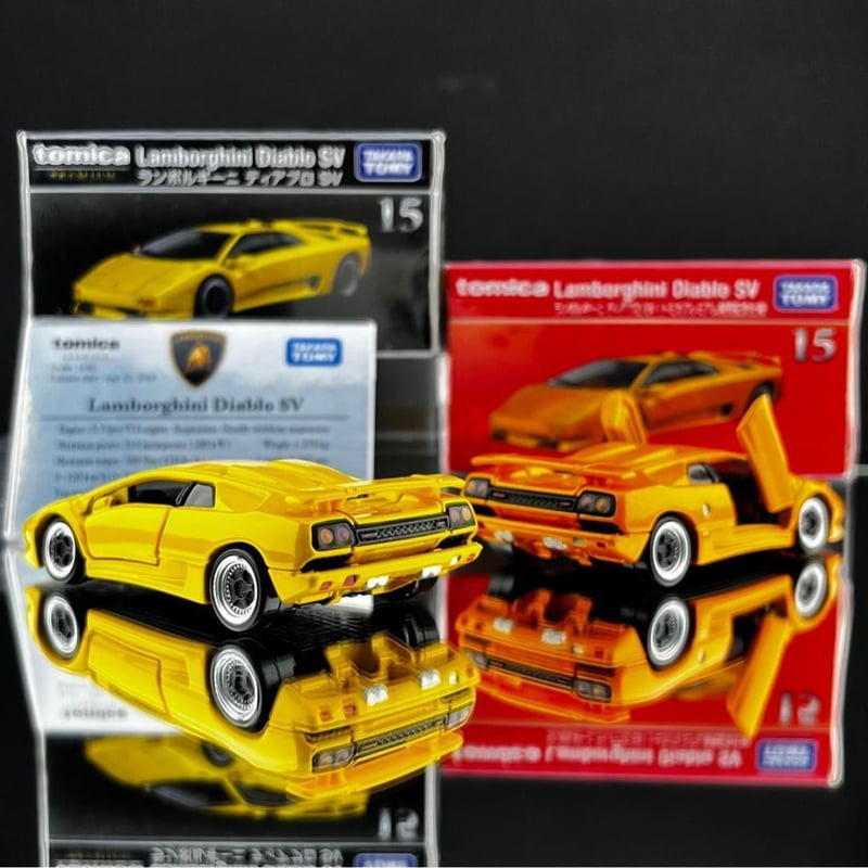ミニ展示用車両解説プレート トミカプレミアム ランボルギーニ