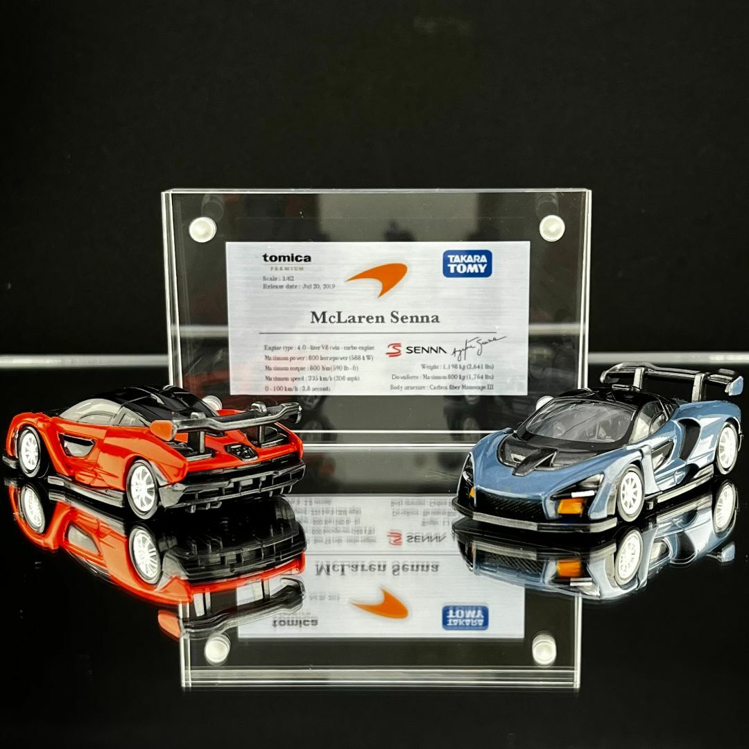 トミカプレミアム　まとめ売り 10台セット　C マクラーレンセナ　フェラーリ 車両解説プレート tomica Premium マクラーレン セナ 用