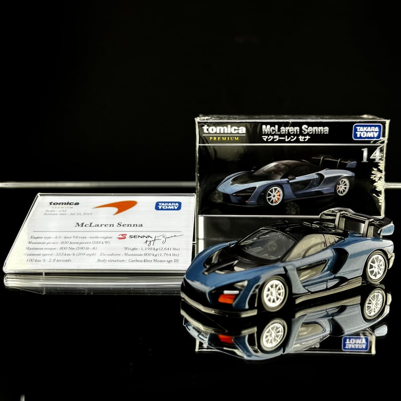 mini 車両解説プレート tomica Premium マクラーレン セナ 用