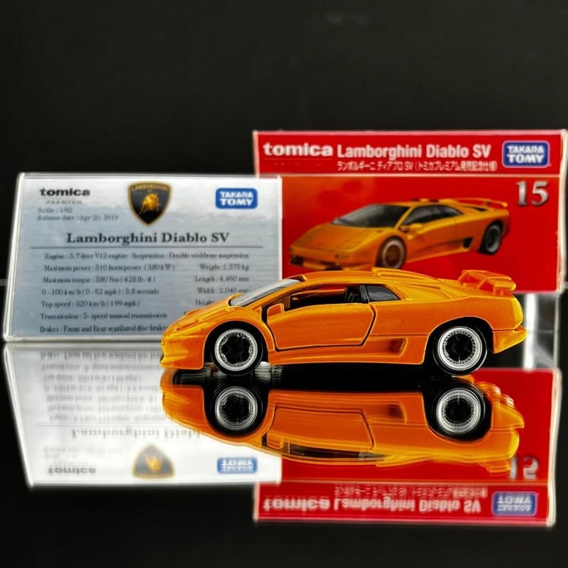 ミニ展示用車両解説プレート トミカプレミアム ランボルギーニ