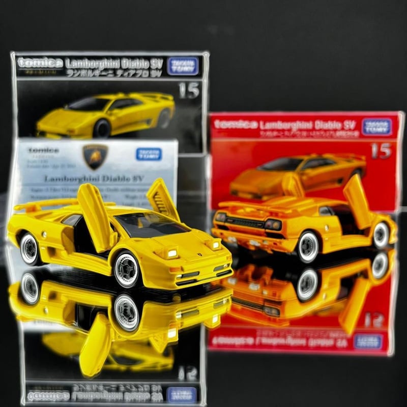 ミニ展示用車両解説プレート トミカプレミアム ランボルギーニ