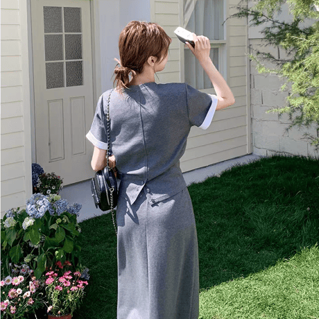 半袖 T シャツ ミニスカート レディースセットアップ 春夏