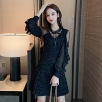 パーティードレス ミニ ベロア 成人式 同窓会