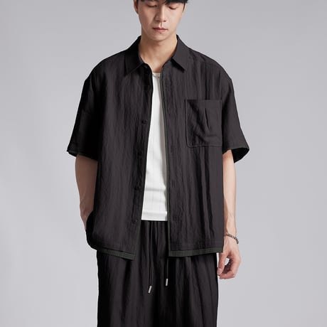 メンズ半袖シャツショーパン夏涼しいセット