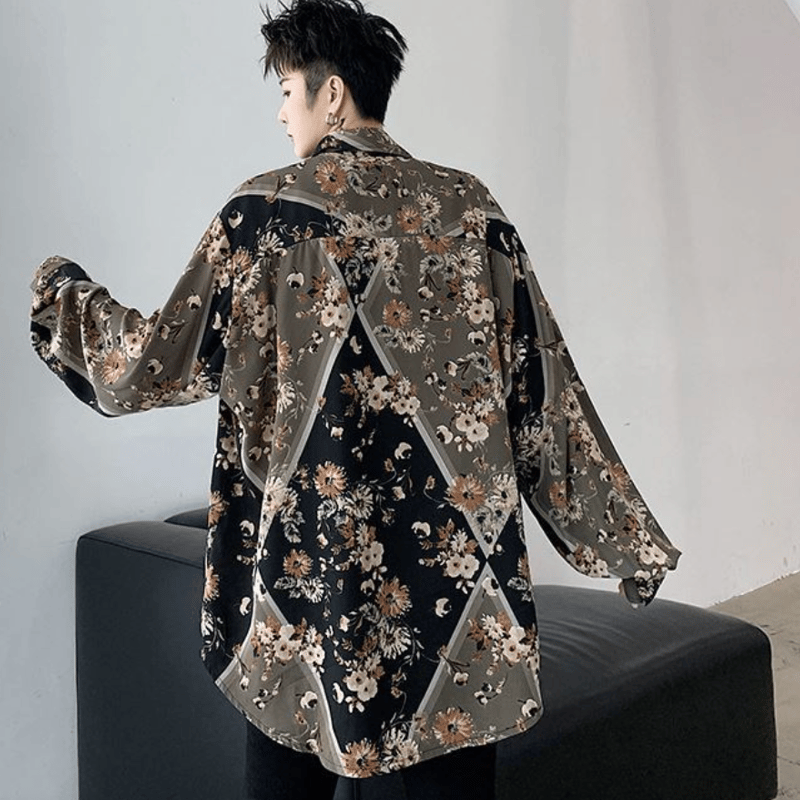 メンズ 花柄 シャツ 総柄 長袖 ホスト 春 秋 | DYHファッション通販