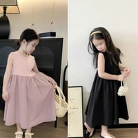 女の子ベビーキッズワンピース袖なし夏可愛い