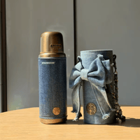 スターバックス デニム リボンケース付 ステンレスタンブラー 460ml