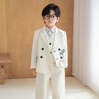 男の子 シャツベストパンツネクタイ 5 点セット 演奏撮影用フォーマル服