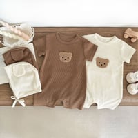 男の子 女の子 ベビー半袖つなぎ服春夏ロンパース 66-90cm