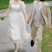 ウェディングドレス 写真撮影 披露宴二次会ワンピース