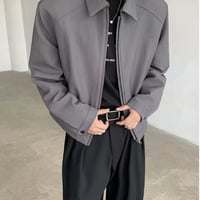 メンズ長袖テーラードジャケットベースボールカジュアル春秋万能