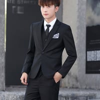 メンズ長袖スーツベストパンツ 3 点セット ビジネススーツ