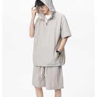 メンズ 半袖パーカー ショートパンツ セット スポーツ 涼しい