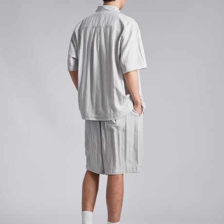 メンズ半袖シャツショーパン夏涼しいセット